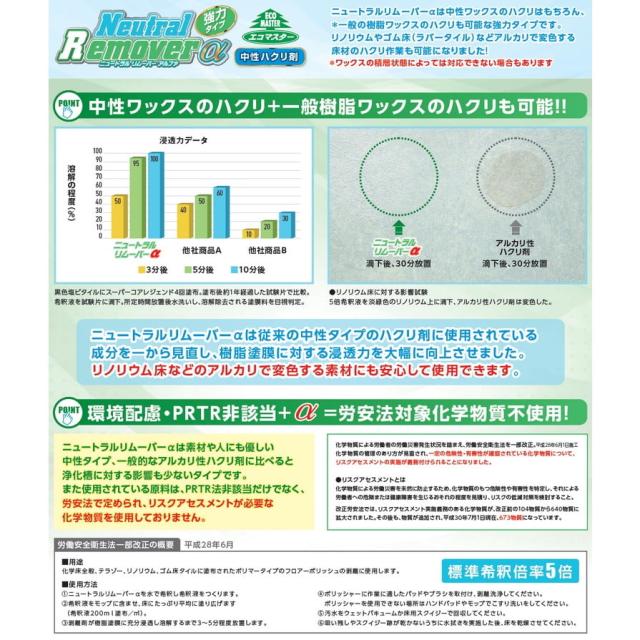 ペンギンワックス　中性ハクリ剤　ニュートラルリムーバーα　18L_2