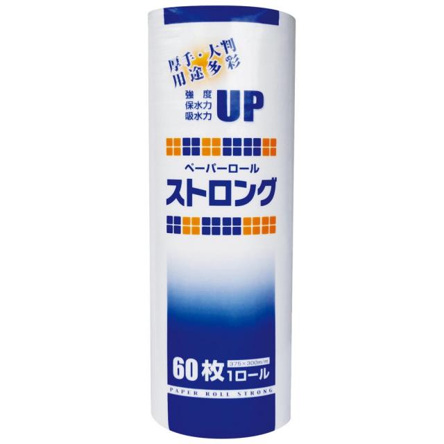 大黒工業　ペーパーロールストロング　60枚ロール　12本入●ケース販売お徳用【取り寄せ商品・即納不可・代引き不可・返品不可】
