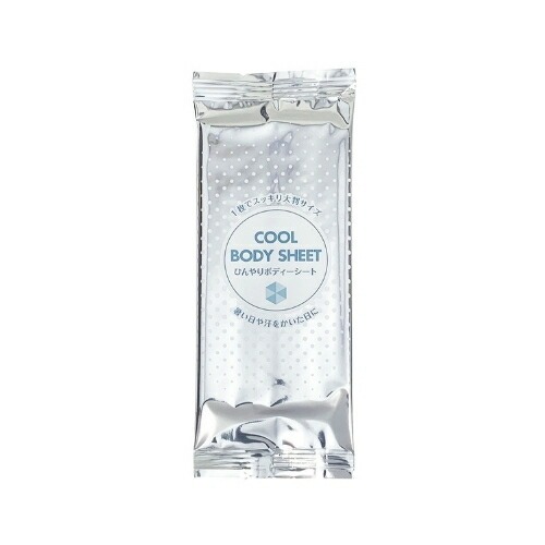 溝端紙工印刷　メントール配合ボディシート　COOL　BODY　SHEET　100本×10袋(1000本)【メーカー直送・代引き不可・時間指定不可・沖縄、離島不可】