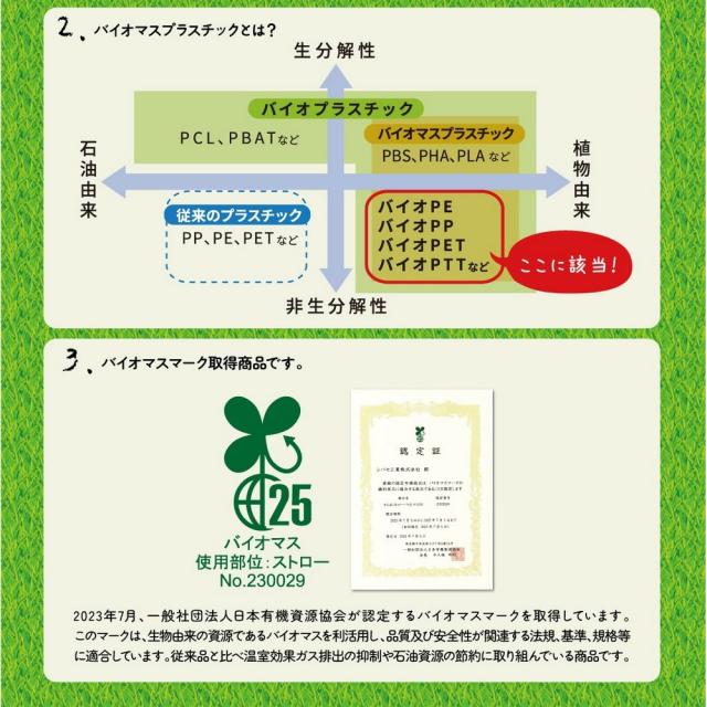 フレックスストロー(バイオマス)　6mm×21cm　紙包装　白色(B451)　 500本入×20箱【メーカー直送・代引き不可・時間指定不可・沖縄、離島不可】