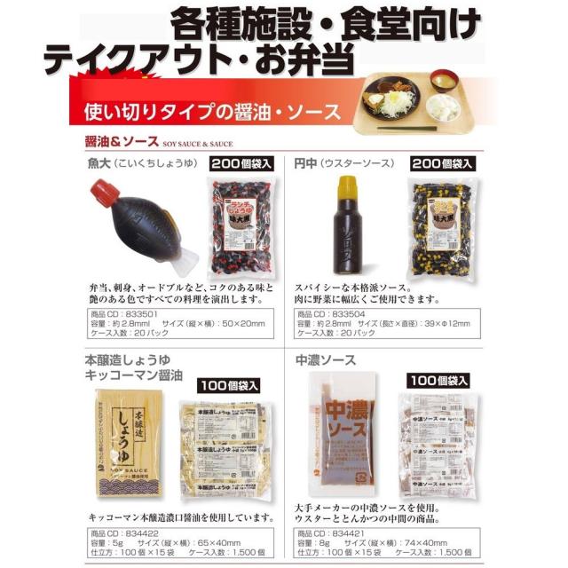 ミニ風呂敷き包み醤油 約5.0ml キッコーマン 100個入×15袋(1500個)●入れもの売りわたすお得用【取り寄せ商いもの・即納不可・代引っ張ること不可・返品不可】