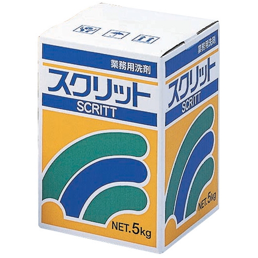 業務用　洗濯洗剤　スクリット(粉末)　5kg×2箱入(10kg)×10ケースロット　品番4502【メーカー直送・代引き不可・時間指定不可・沖縄、離島不可】