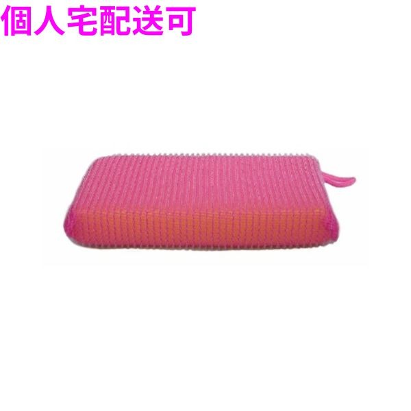【個人宅配送可】業務用　タフネットスポンジ　ピンク　ストロングTN-81　10個×6袋入(60個)【取り寄せ商品・即納不可・代引き不可・返品不可】