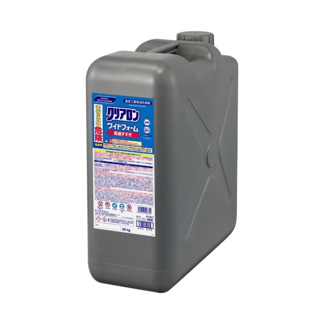 花王　業務用　食品加工機器用洗浄剤　クリアロン　ワイドフォーム　高速すすぎ　20kg【取り寄せ商品・即納不可・代引き不可・返品不可】