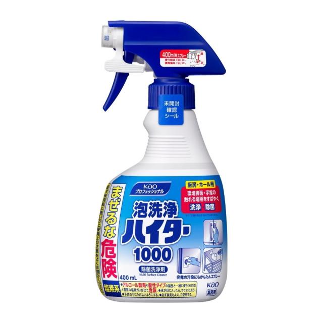 花王　厨房・ホール用　泡洗浄ハイター1000　400mL×12本入【取り寄せ商品・即納不可・代引き不可・返品不可】