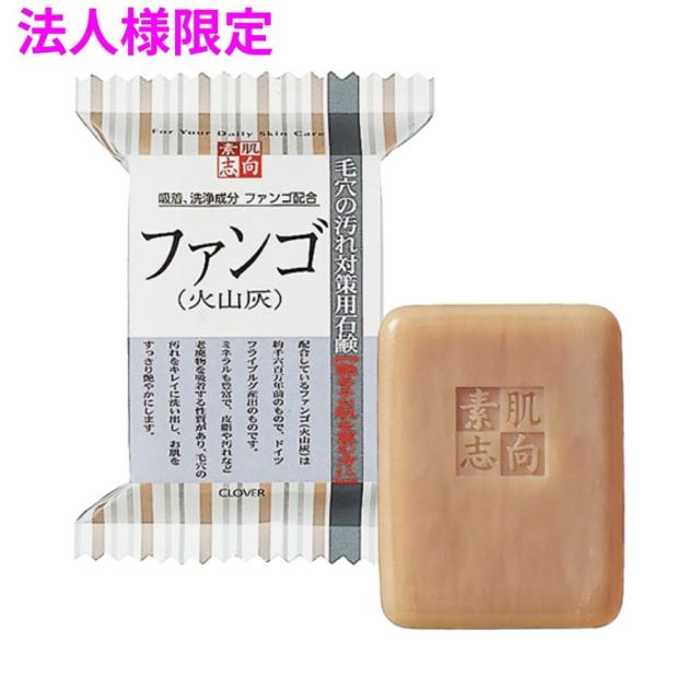 【法人様限定】クロバーコーポレーション　素肌志向　ファンゴ(火山灰)石鹸　CSN-FA　120g×60個　5ケースロット【メーカー直送・代引き不可・時間指定不可・沖縄、北海道、離島不可】