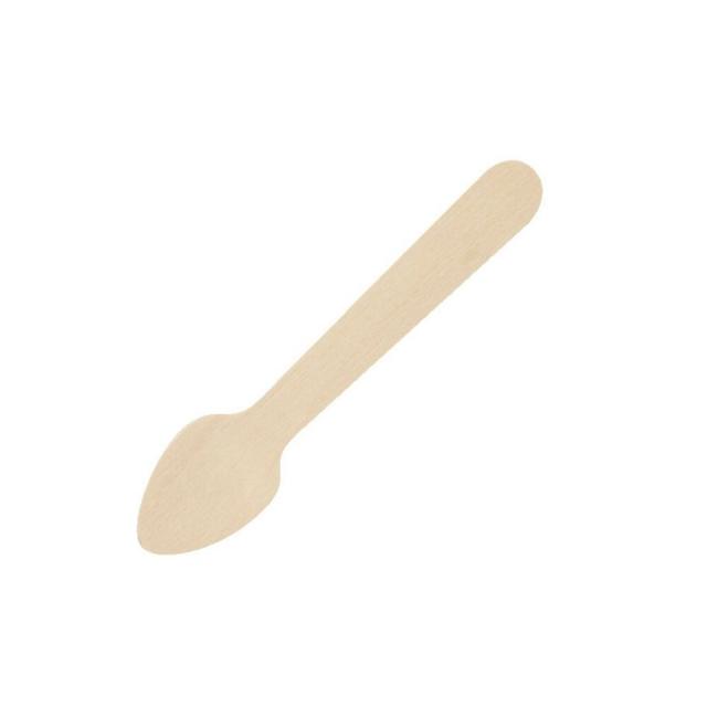 使い捨て木製カトラリー　スプーン　#95　単袋(個包装あり)　1000本【取り寄せ商品・即納不可・代引き不可・返品不可】