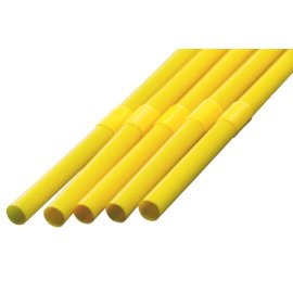 フレックスストロー　6mm×25cm　包装なし　黄色　500本入×12箱【メーカー直送・代引き不可・時間指定不可・沖縄、離島不可】