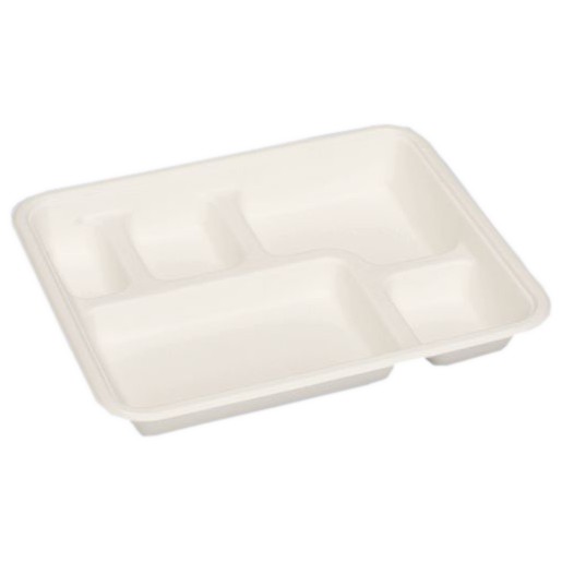 パルプモールド容器　モールド弁当　MB-2　無地　236×196×132mm　50枚×20入【メーカー直送・代引き不可・時間指定不可・沖縄、離島不可】
