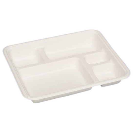 パルプモールド容器　モールド弁当　MB-3　無地　236×196×132mm　50枚×20入【メーカー直送・代引き不可・時間指定不可・沖縄、離島不可】