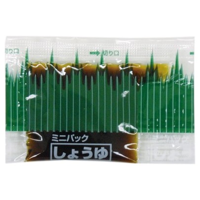 ミニ風呂敷き包み醤油 バラン柄中 約5.0ml 500個×6箱【工業プラント直送・代引っ張ること不可・第四次元決する不可・沖縄、離島不可】