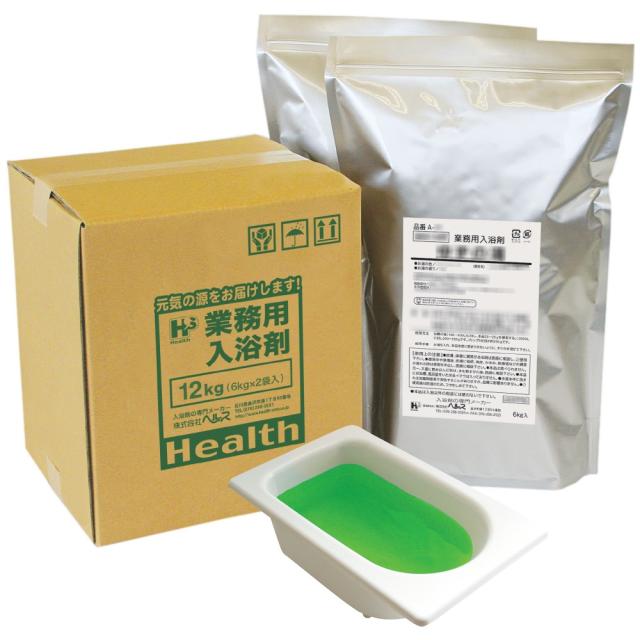 【全国送料無料】業務用入浴剤　A-146　四季の彩り　よもぎ蒸し香湯（春）　12kg（6kg×2袋）【メーカー直送または取り寄せ】