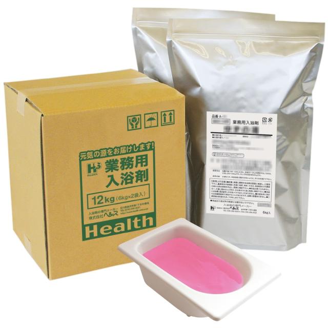 【全国送料無料】業務用入浴剤　A-197　美肌スキンケア　桃葉エキス配合の湯　12kg(6kg×2袋)【メーカー直送または取り寄せ】