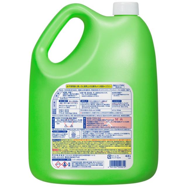 【法人様限定】花王　衣料用酸素系漂白剤　ワイドハイターEXパワー　4.5L×4本入●ケース販売お徳用【代引き不可・時間指定不可・沖縄、北海道、離島不可】_1