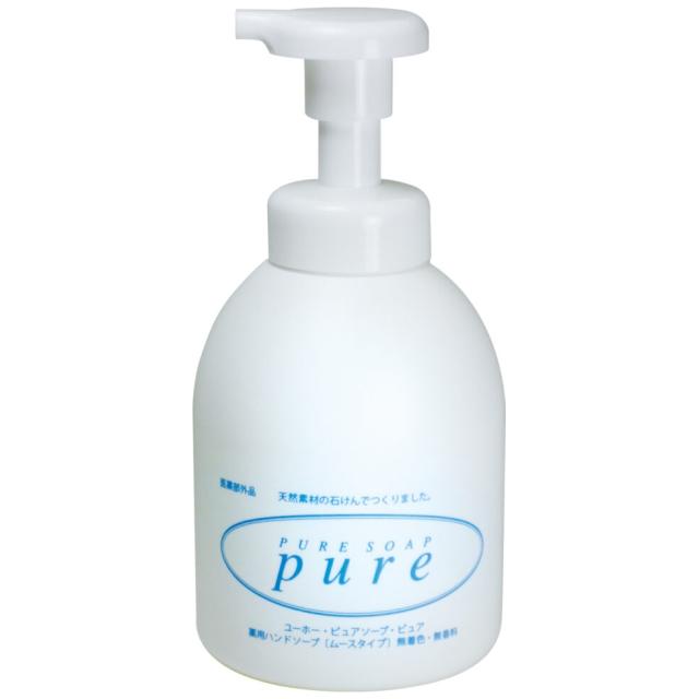 【全国送料無料】ミッケル化学　泡ハンドソープ　薬用ピュアソープピュア　無香料・無着色　500ml×12本入【メーカー直送・代引き不可・時間指定不可】