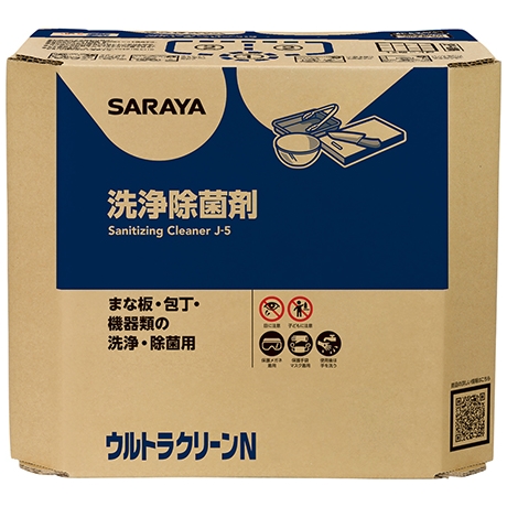 サラヤ　洗浄・除菌剤　ウルトラクリーンN　18kg　八角B.I.B.【取り寄せ商品・即納不可・代引き不可・返品不可】
