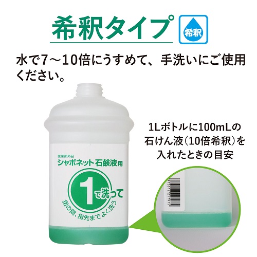 サラヤ　手洗い用石けん液　シャボネット石鹸液ユ・ム　香料無添加(7〜10倍希釈)　18kg　八角B.I.B.　23854【取り寄せ商品・即納不可・代引き不可・返品不可】_4