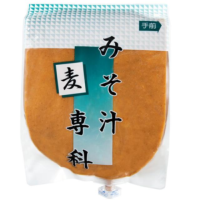業務用 みそ汁専科 麦3kg×4個 だし入り サーバー用味噌 麦味噌