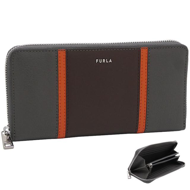 【2025年秋冬 新作】 フルラ Furla Man Project ジップアラウンド XL TONI URBAN GRAY+PAPRIKA グレー+ブラウン MP00026_BX4167_1057_4323S プロジェクト ラウンドファスナー 長財布 メンズ 【新品 新作 未使用 正規品】