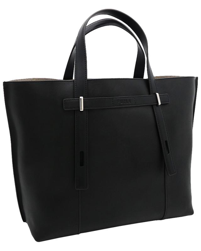 【2025年秋冬 新作】 フルラ Furla Man Giove トートバッグ L NERO+VANIGLIA int. ブラック U667M07_BX3169_1057_4679S ジョベ ラージ ショッピングバッグ A4対応 メンズ 【新品 新作 未使用 正規品】