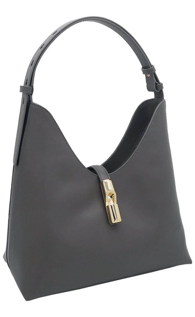 【2025年秋冬 新作】 フルラ Furla Goccia ショルダーバッグ M URBAN GRAY グレー WB01499_BX3104_1007_4283S ホーボーバッグ ホーボーバッグ レディース 【新品 新作 未使用 正規品】