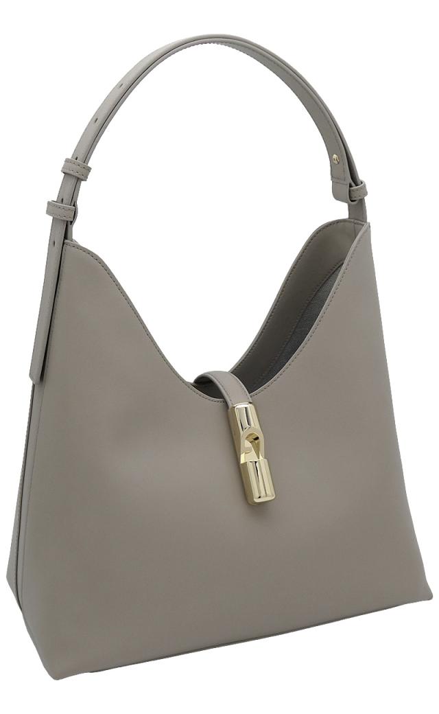 【2026年春夏 新作】 フルラ Furla Goccia ショルダーバッグ M LINEN リネン WB01499_BX3104_1007_4488S ゴッチャ ホーボーバッグ レディース 【新品 新作 未使用 正規品】