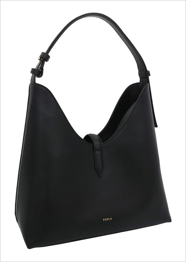 【2025年秋冬 新作】 フルラ Furla Goccia ショルダーバッグ M NERO ブラック WB01499_BX3104_1007_O6000 ゴッチャ ホーボーバッグ レディース 【新品 新作 未使用 正規品】_3