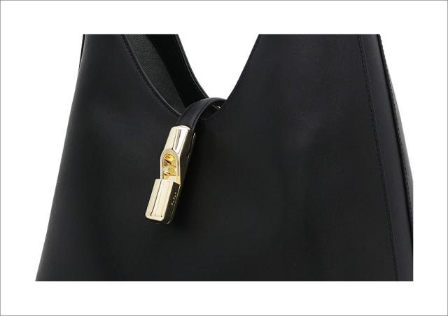 【2025年秋冬 新作】 フルラ Furla Goccia ショルダーバッグ M NERO ブラック WB01499_BX3104_1007_O6000 ゴッチャ ホーボーバッグ レディース 【新品 新作 未使用 正規品】_6