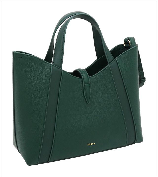 【2025年秋冬 新作】 フルラ Furla Goccia トートバッグ S BOTANICAL GREEN グリーン WB01789_BX3353_1007_4282S ゴッチャ コンパクト ハンドバッグ 2WAYクロスボディバッグ レディース 【新品 新作 未使用 正規品】_2