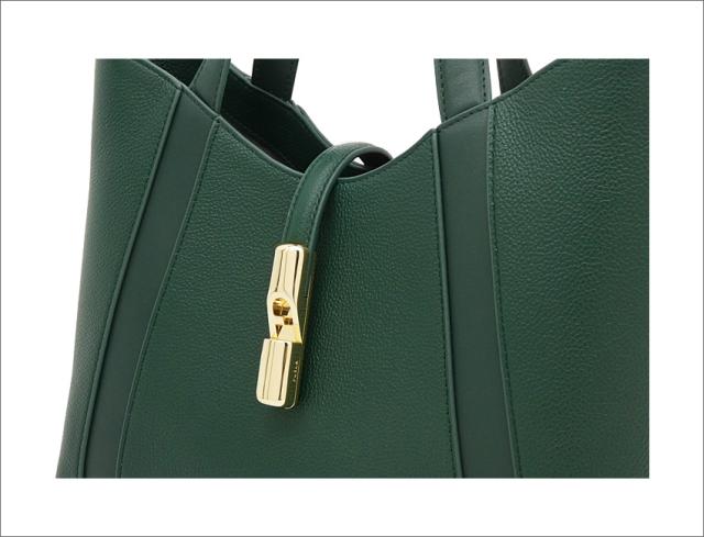 【2025年秋冬 新作】 フルラ Furla Goccia トートバッグ S BOTANICAL GREEN グリーン WB01789_BX3353_1007_4282S ゴッチャ コンパクト ハンドバッグ 2WAYクロスボディバッグ レディース 【新品 新作 未使用 正規品】_5