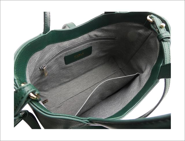 【2025年秋冬 新作】 フルラ Furla Goccia トートバッグ S BOTANICAL GREEN グリーン WB01789_BX3353_1007_4282S ゴッチャ コンパクト ハンドバッグ 2WAYクロスボディバッグ レディース 【新品 新作 未使用 正規品】_6