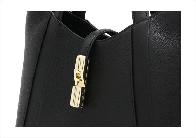 【2025年秋冬 新作】 フルラ Furla Goccia トートバッグ S NERO ブラック WB01789_BX3353_1007_O6000 ゴッチャ コンパクト ハンドバッグ 2WAYクロスボディバッグ レディース 【新品 新作 未使用 正規品】_5