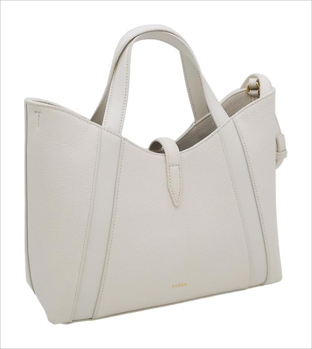【2025年秋冬 新作】 フルラ Furla Goccia トートバッグ S PANNA ホワイト WB01789_BX3353_1007_PNN00 ゴッチャ コンパクト ハンドバッグ 2WAYクロスボディバッグ レディース 【新品 新作 未使用 正規品】_2