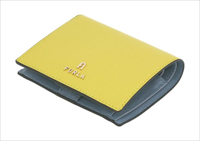 【2026年春夏 新作】 フルラ Furla Camelia コンパクト財布 S MUDEC YELLOW+CELESTIAL int. イエロー+ブルー WP00304_ARE000_1007_4502S カメリア バイフォールド コンパクトウォレット S 二つ折り財布 レディース 【新品 新作 未使用 正規品】_1