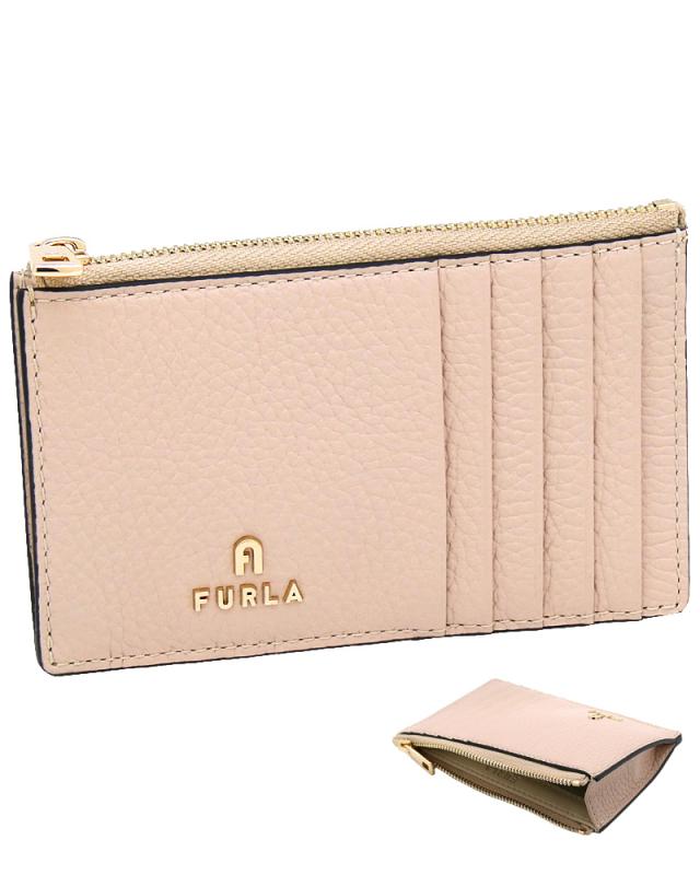 【2026年秋冬 新作】 フルラ Furla Camelia カードケース M COTONE g ピンクベージュ WP00310_HSF000_1007_93300 カメリア カードホルダー コインケース 小銭入れ レディース 【新品 新作 未使用 正規品】