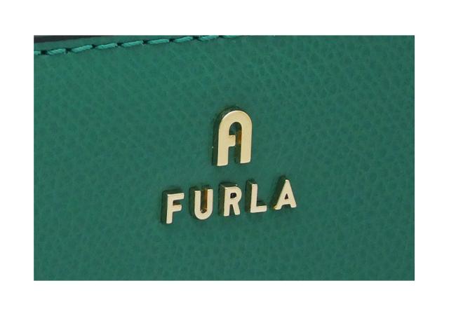 【2025年秋冬 新作】 フルラ Furla Camelia コンパクト財布 M JADE+COLOR CRISTALLO d int グリーン+ライトブルーグレー WP00314_ARE000_1007_4349S カメリア 二つ折り コンパクトウォレット レディース 【新品 新作 未使用 正規品】_3