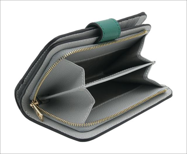 【2025年秋冬 新作】 フルラ Furla Camelia コンパクト財布 M JADE+COLOR CRISTALLO d int グリーン+ライトブルーグレー WP00314_ARE000_1007_4349S カメリア 二つ折り コンパクトウォレット レディース 【新品 新作 未使用 正規品】_6
