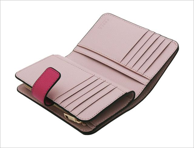 【2026年春夏 新作】 フルラ Furla Camelia コンパクト財布 M VELVET PINK+COROLLA int. ピンク WP00314_ARE000_1007_4504S カメリア 二つ折り コンパクトウォレット レディース 【新品 新作 未使用 正規品】_5