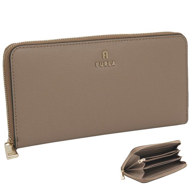 【2026年春夏 新作】 フルラ Furla Camelia ジップアラウンド XL GREIGE グレージュ WP00322_ARE000_1007_1257S カメリア ラウンドファスナー 長財布 レディース 【新品 新作 未使用 正規品】