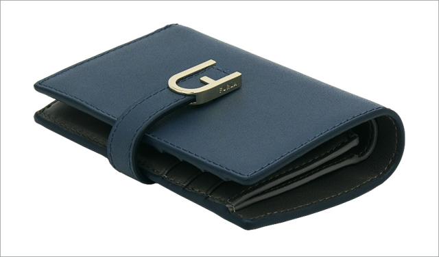 【2025年秋冬 新作】 フルラ Furla Flow コンパクト財布 M GRIGIO BLU+URBAN GRAY int. ブルー+グレー WP00401_BX2045_1007_4544S フロー 二つ折り コンパクトウォレ レディース 【新品 新作 未使用 正規品】_3