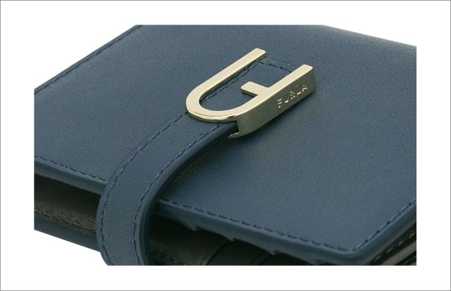 【2025年秋冬 新作】 フルラ Furla Flow コンパクト財布 M GRIGIO BLU+URBAN GRAY int. ブルー+グレー WP00401_BX2045_1007_4544S フロー 二つ折り コンパクトウォレ レディース 【新品 新作 未使用 正規品】_4