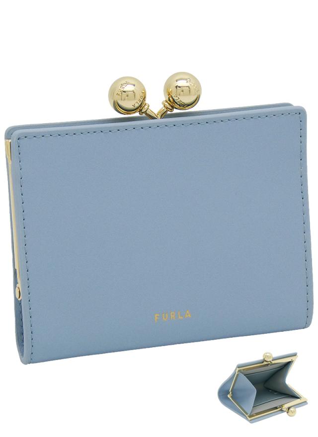 【2026年春夏 新作】 フルラ Furla Dots コインケース M CARTA DA ZUCCHERO ライトブルー WP00557_BX3104_1007_CDZ00 ドット がま口 小銭入れ コインケース レディース 【新品 新作 未使用 正規品】