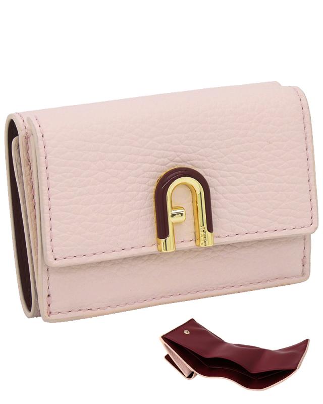 【2026年春夏 新作】 フルラ Furla Idea コンパクト財布 S DUSTY PINK+CILIEGIA d int. ピンク WP00573_HSF000_9135_4567S イデア 三つ折りコンパクト財布 小銭入れ付財布 レディース 【新品 新作 未使用 正規品】