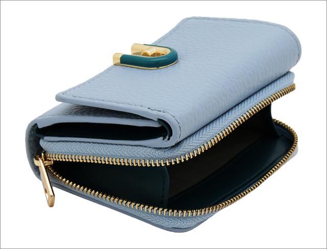 【2026年春夏 新作】 フルラ FURLA Idea コンパクト財布 S CARTA DA ZUCCHERO+AMATORE BLUE int. ライトブルー WP00590_HSF000_9135_4568S イデア 三つ折り コンパクトウォレット レディース 【新品 新作 未使用 正規品】_6