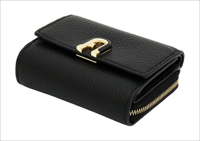 【2026年春夏 新作】 フルラ FURLA Idea コンパクト財布 S NERO ブラック WP00590_HSF000_9135_O6000 イデア 三つ折り コンパクトウォレット レディース 【新品 新作 未使用 正規品】_1