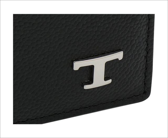 【2026年春夏新作】 トッズ TODS レザー ウォレット XAMTSYC0300UGAB999 tods 二つ折り財布 ブラック メンズ 【新品 新作 未使用 正規品】_3