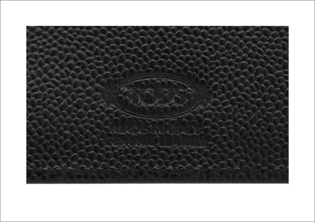 【2026年春夏新作】 トッズ TODS レザー ウォレット XAMTSYC0300UGAB999 tods 二つ折り財布 ブラック メンズ 【新品 新作 未使用 正規品】_4