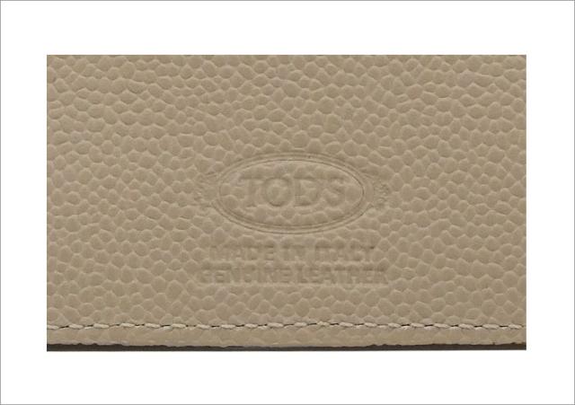 【2026年春夏新作】 トッズ TODS レザー ウォレット XAMTSYC0300UZO4L95 tods 二つ折り財布 ブラウン+ベージュ メンズ 【新品 新作 未使用 正規品】_4
