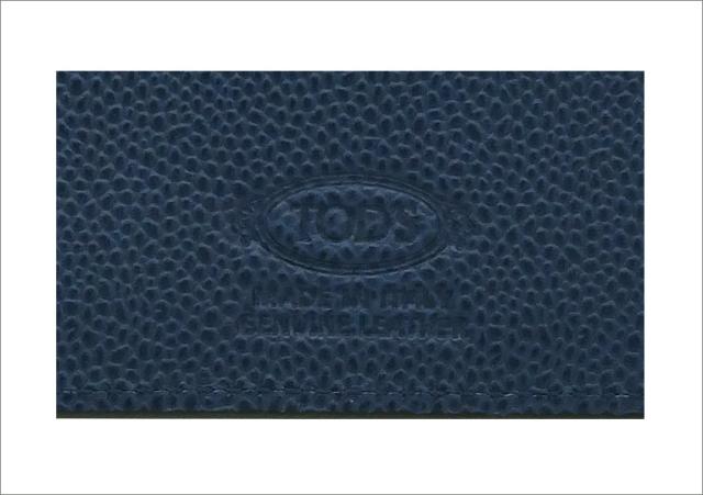 【2026年春夏新作】 トッズ TODS レザー ウォレット XAMTSYC0300UZODC34 tods 二つ折り財布 ブラック+ブルー メンズ 【新品 新作 未使用 正規品】_4