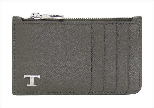 【2026年春夏新作】 トッズ TODS レザー クレジット カード ケース XAMTSYF8300UGAB413 tods コインケース カードホルダー 小銭入れ グレー メンズ 【新品 新作 未使用 正規品】_1